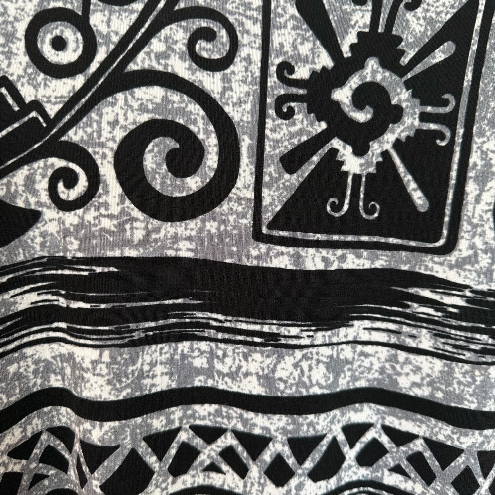 Jostar Black & Gray Aztec Patterned Women’s Maxi … - image 3